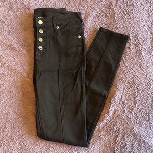 TRUE RELIGION Halle Hi-Rise Black Jeans -Size 27 -EXCELLENT Condition, LIKE NEW